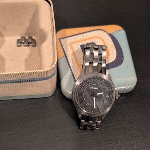Fossil Men’s Stainless Steel Watch - Black and Silver